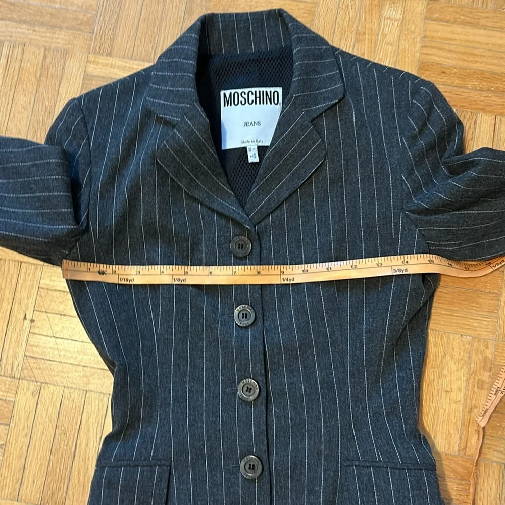 Moschino.  Pinstripe Women's Blazer - Picture 2 of 16